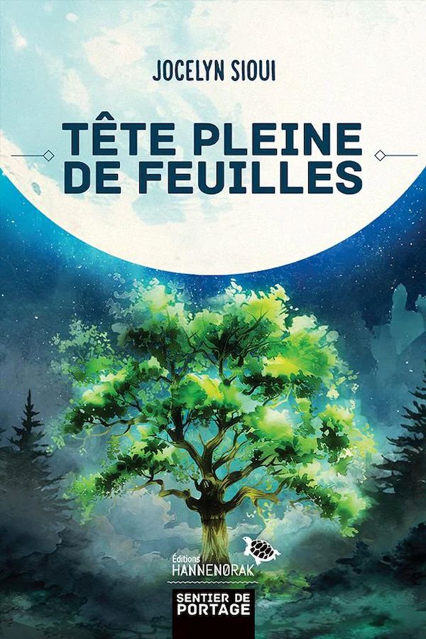 Tête pleine de feuilles